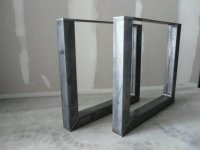 Stol metalne noge 70x70cm 2kom