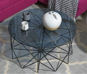 Diamond stolić širine 80cm staklo/metal