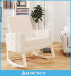 Stolica za ljuljanje od tkanine krem - NOVO
