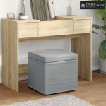 Stolica Svijetlo siva Tkanina i konstruirano drvo - Svjetlosiva 40 cm