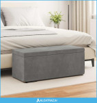 Stolica Tamno siva 101 x 41 x 40 cm Svileni i Fino Radeći Drvo - NOVO