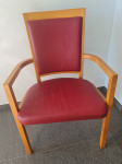 Stolice kožne, puno drvo, švedski dizajn, snizeno