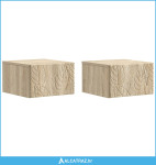 Stolna montirana na zid 2 pcs Hrast sonoma 34,5 x 33 x 20 cm - NOVO