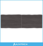 Stolna ploča tamnosiva 140x50x4 cm obrađena masivna hrastovina - NOVO