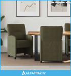 Trpezarijske stolice 2 pcs Vojska zelena 57 x 67 x 95 cm - NOVO