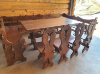 UNIKATNI DRVENI SET - RUČNI RAD