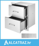 Vanjske kuhinjske ladice 18Š x 20,6V x 12,7D inča, ugradbene dvostruke