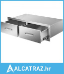 Vanjske kuhinjske ladice 76 cm Š x 25 cm V x 51 cm D, horizontalne dvo