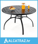 Vanjski blagovaonski stol za terasu, okrugli metalni čelični bistro st