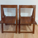 Vintage drvene sklopive stolice