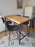 Visoki barski stol + barske stolice