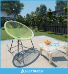 Vrtna okrugla stolica za ljuljanje od poliratana zelena - NOVO