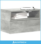 Zidni noćni ormarići 2 kom beton siva 45x26x28,5 cm - NOVO