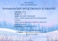Prof. iz Berlina daje online poduke NJEMAČKI & ŠPANJOLSKI