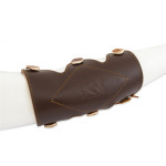 BUCK TRAIL TRADITIONAL ŠTITNIK ADAMA 20CM BROWN LEATHER