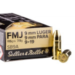 SELLIER & BELLOT 9MM LUGER FMJ 7,5G