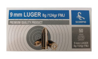 STV 9x19mm metak FMJ 124gr (8g) – 50kom.