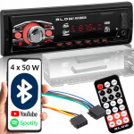 12V 1DIN auto radio 4x25W MP3 USB SD MMC Bluetooth
