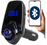 Bluetooth 5.0 auto FM transmiter 2x USB 12V