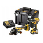 DeWalt set aku bušilica odvijač aku + kutna brusilica Li-ion 2x18V 5,0