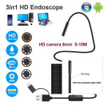 USB HD 8mm kamera 5 Metara polukruti podesivi kabel