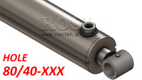 hidraulični cilindar 80/40 HOLE radni hod od 100 do 1000mm