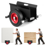 Kolica za panele, 453,6 kg, transporter panela s gumenim kotačima, val