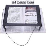 Lupa za čitanje A4 3x povećanje s LED svjetlom – hands free za starije