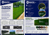 PANEL OGRADA 3D S ANTRACIT / ZELENA ODMAH DOSTUPNO!!!