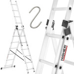 Produžne aluminijske ljestve 3x7m