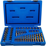 Set izvlakača vijaka i matica s lijevim svrdlima | 2 - 18 mm | 49-dije