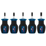 Set Kratkih Odvijača Bosch PRO PH/SL 5-dijelni S2 čelik — osovina od S