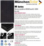 Solarni paneli - Munich Solar 260 Watt monokristalni 164/99/4 - crni