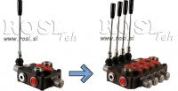 Ventil - razvodnik hidraulični komanda od 1 do 4 ručic – 120 lit