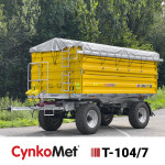 CynkoMet T-104/7 12t kiper prikolica