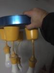 Plafonjera luster lampa za dječju sobu zuto plava metalic
