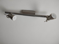 Reflektor sa dvije lampe za strop ili zid, inox