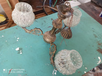 Starinski retro vintage luster mesing staklo