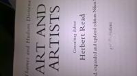 ART AND ARTISTS HERBERT READ CONSULTING EDITOR
