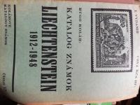 Hugo Kolar - Katalog znamok Liechteinstein 1912-18 - na češkom