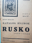 Hugo Kolar - Katalog znamok Rusok  1857 - 1923 - na češkom