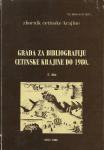 Jurić, Šime (sabr.) - Građa za bibliografiju Cetinske krajine do 1980.