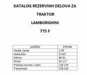 Lamborghini 775 F - Katalog dijelova