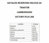 Lamborghini Victory Plus 260 - katalog dijelova