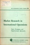 Market research in international operations