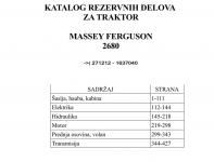 Massey Ferguson 2680 -Katalog dijelova