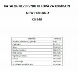 New Holland CS 540 - katalog dijelova