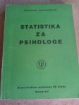 STATISTIKA  ZA PSIHOLOGE, ČEDOMIR DRAGIĆEVIĆ, BEOGRAD, 1985
