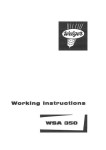 WELGER WSA - 350 - Radionički Priručnik