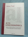 Antun Vujić – Acta lexicographica